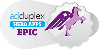 Selected AdDuplex Hero Apps EPIC